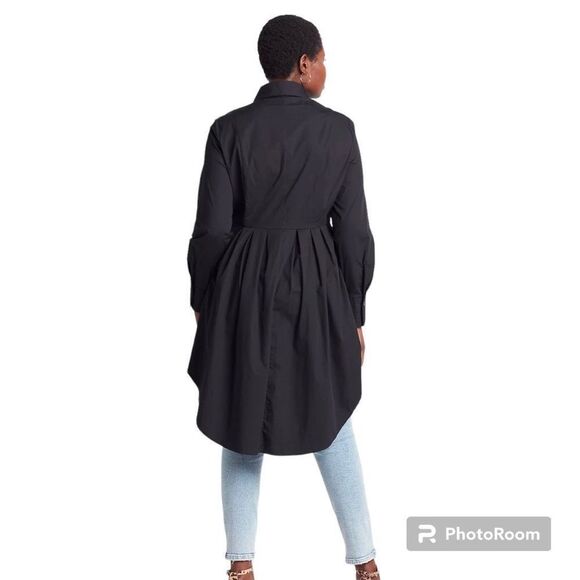 Lane Bryant Extreme Peplum Tunic Women’s Long sleeves with roll tabs Shirt - Picture 3 of 17